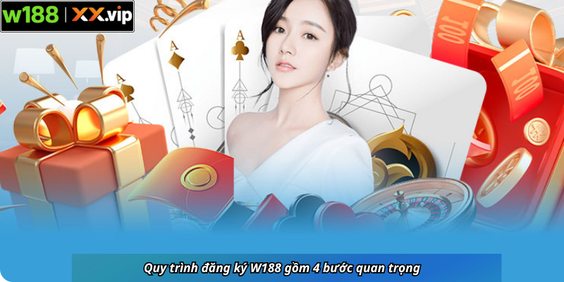 Quy trình đăng ký W188 gồm 4 bước quan trọng