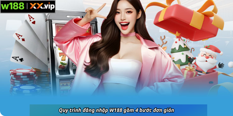 Quy trình đăng nhập W188 gồm 4 bước đơn giản