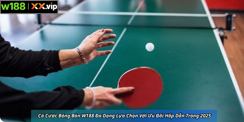 Cá Cược Bóng Bàn W188 Đa Dạng Lựa Chọn Với Ưu Đãi Hấp Dẫn Trong 2025
