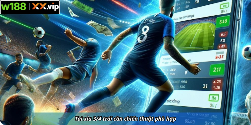 Tài xỉu 3/4 trái cần chiến thuật phù hợp