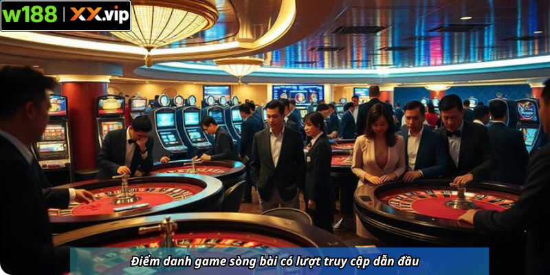 Điểm danh game sòng bài có lượt truy cập dẫn đầu