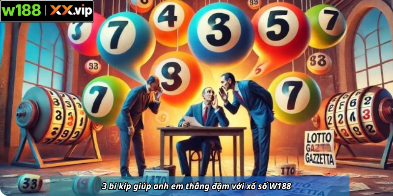 3 bí kíp giúp anh em thắng đậm với xổ số W188